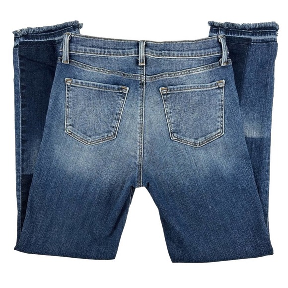 J Brand 811 Mid Rise Skinny Patchwork Denim Jean Reunion Size 27 - Picture 5 of 11